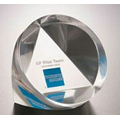 Acrylic Faceted Cylinder Embedment Award